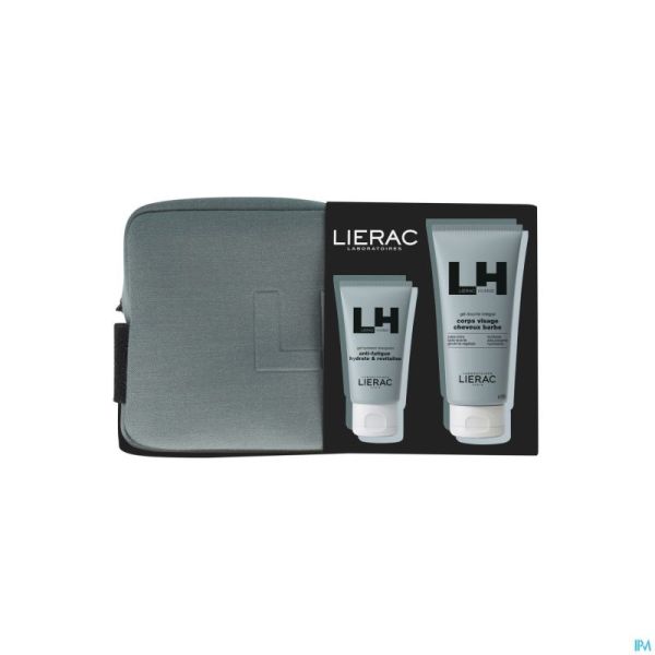 Lierac Set+trousse Noel Homme Gel Hydra 2 Prod.