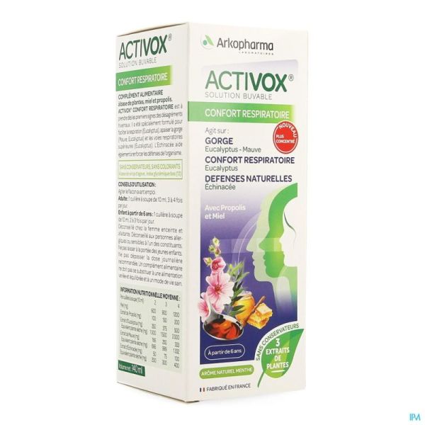 Activox sirop aux herbes nf    150ml