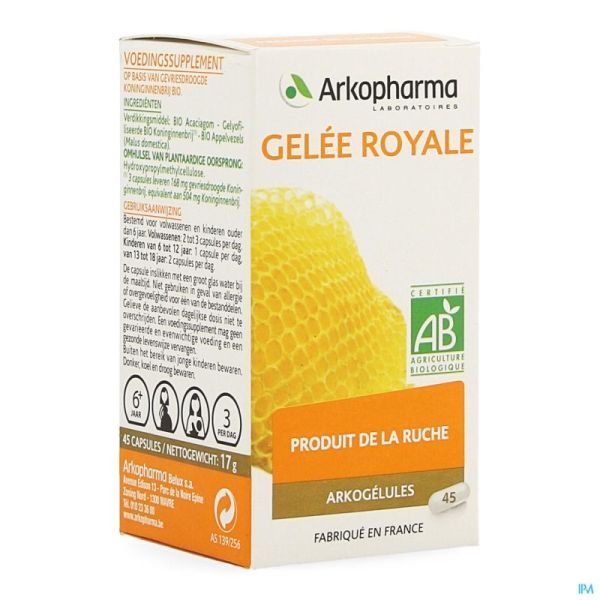 Arkogelules gelee royale bio caps 45