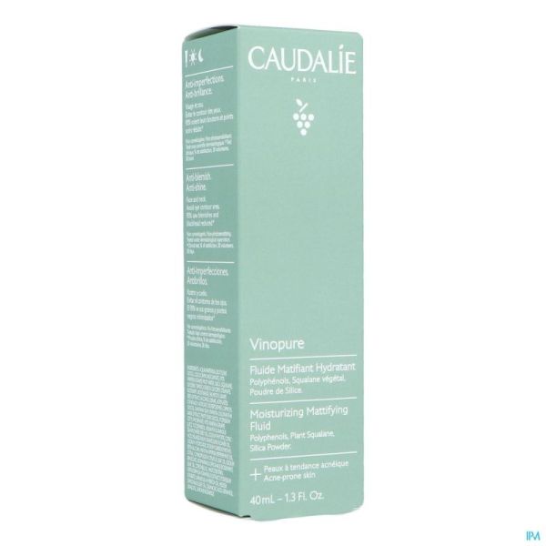 Caudalie vinopure fluide matifiant hydra   40ml nf