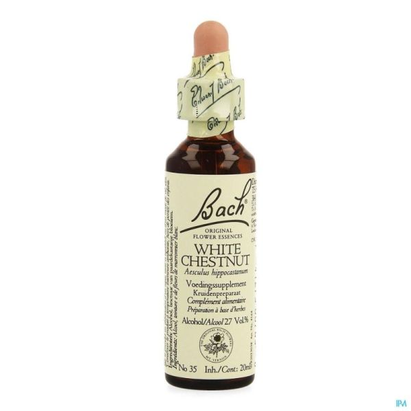 Bach flower remedie 35 white chestnut    20ml