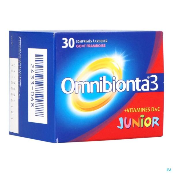 Omnibionta-3 junior framboise comp a croquer 30