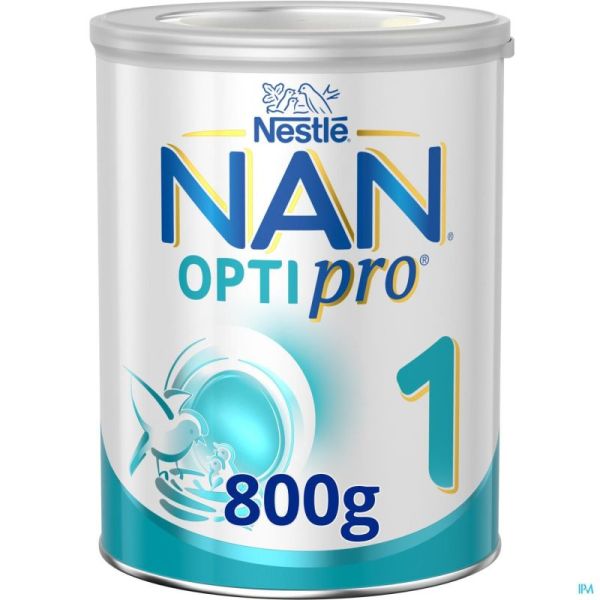 Nan optipro 1 0-6m lait pdr    800g