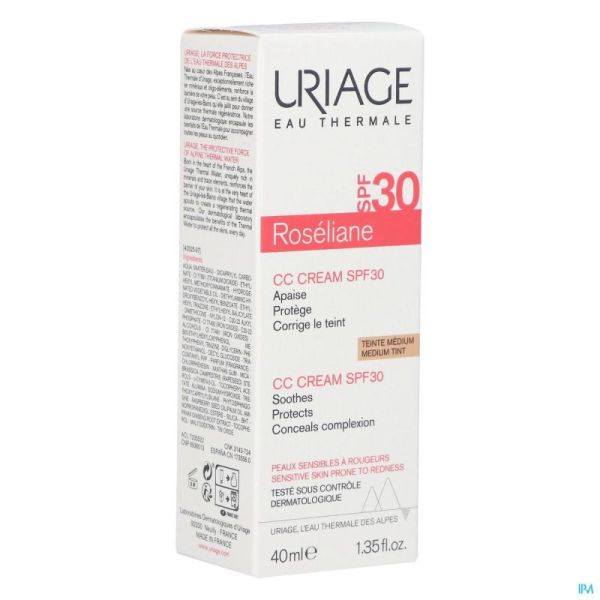 Uriage roseliane cc cream ip30 tube  40ml