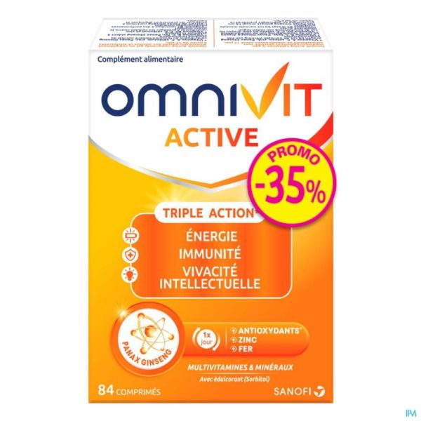 Omnivit active 40mg    comp 84 promo -35%