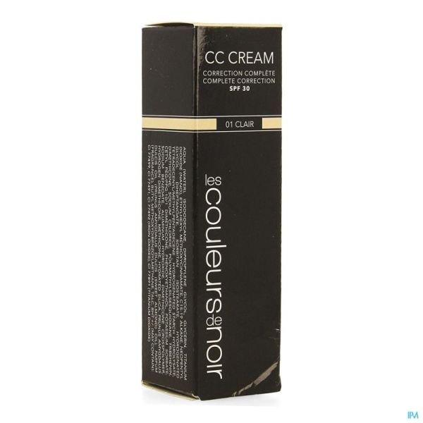 Les couleurs de noir cc cream ip30 01 clair   30ml