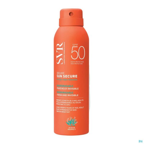 Sun secure brume ip50+    200ml