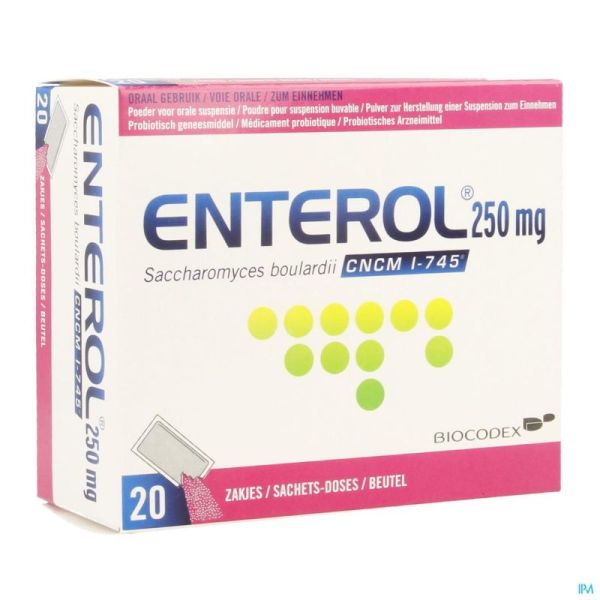 Enterol 250 mg pulv sach  20