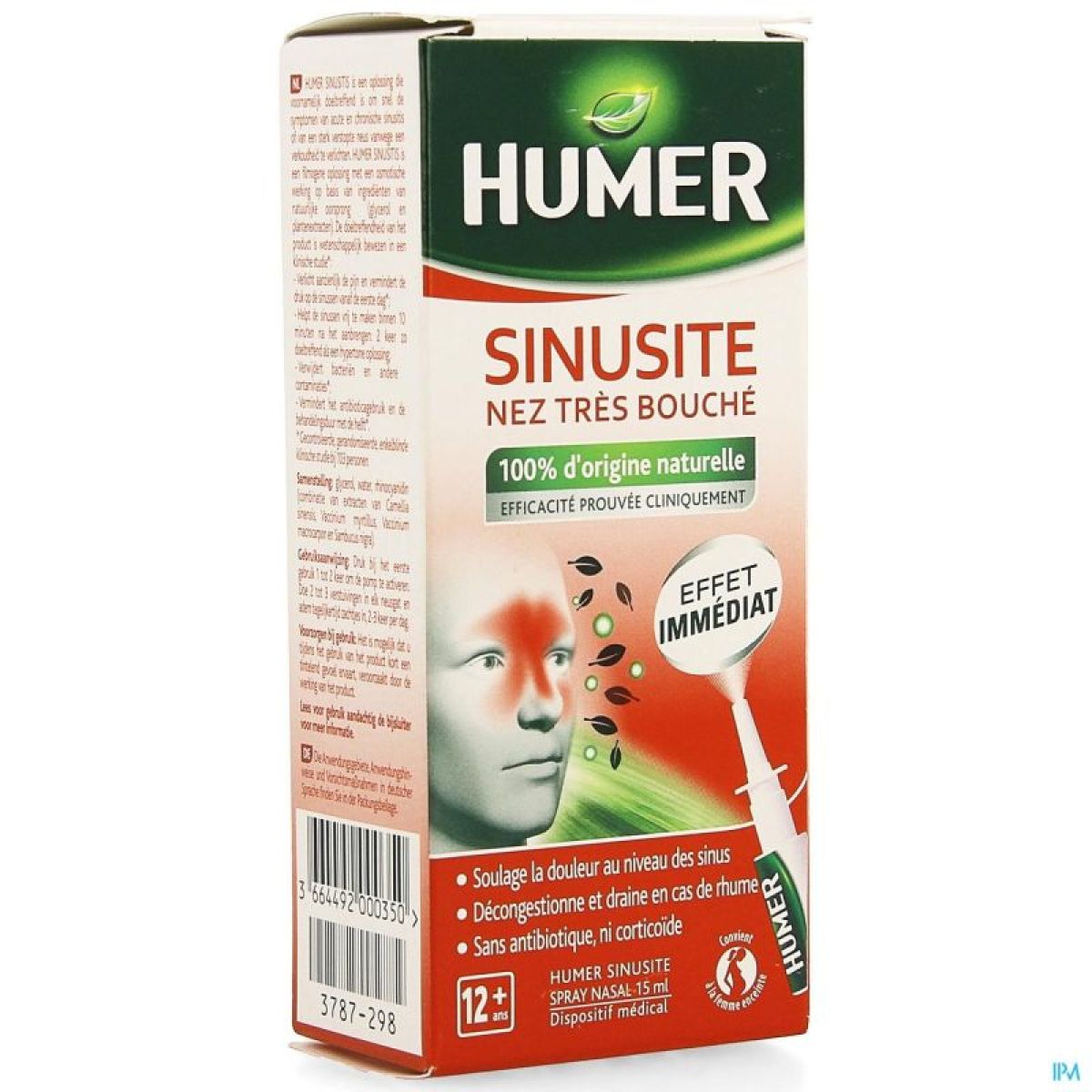 Humer sinusite spray nasal 15ml