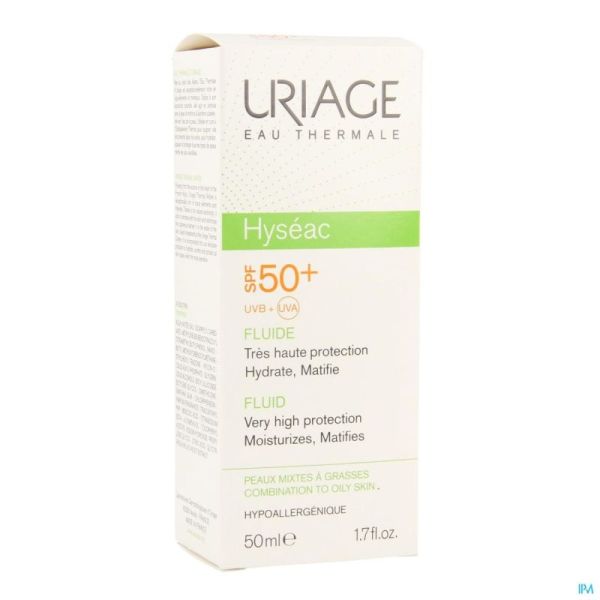 Uriage hyseac fluide sol ip50 p mixte-pg tube 50ml