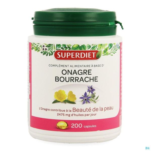 Super diet onagre bourrache    caps 200