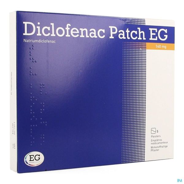 Diclofenac patch eg 140mg emplatre  5