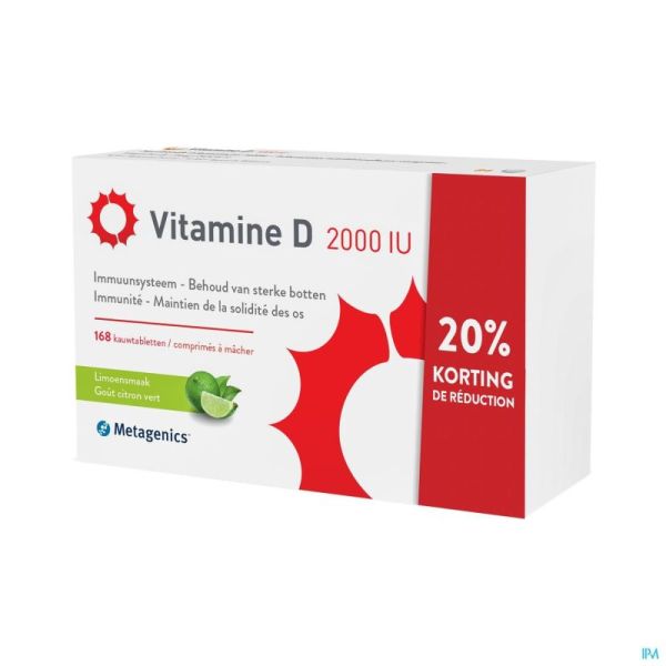 Vitamine d 2000iu metagenics comp 168 promo -20%