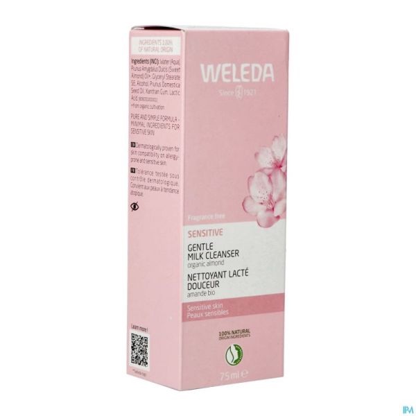Weleda sensitive nettoyant lacte hydratant 75ml