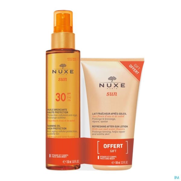 Nuxe sun duo spf 30 hle bronz. 150ml+a/sun 100ml