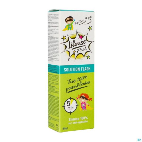 Lilouse flash solution a/poux&lentes 100ml