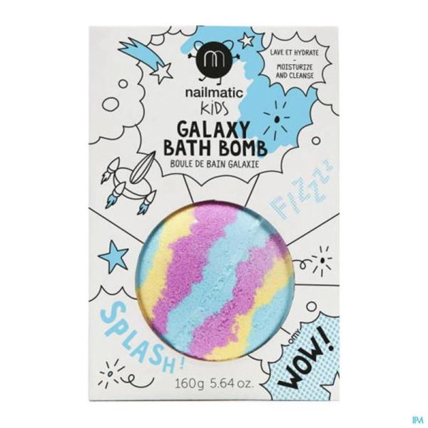 Nailmatic kids boule bain bleu-jaune-rose    160g