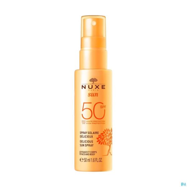 Nuxe sun spray solaire delic.corps&vis. spf50 50ml