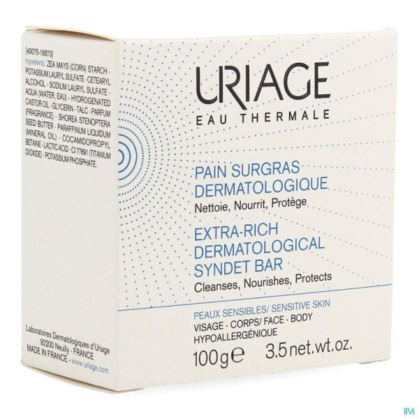 Uriage thermale pain surgras    100g