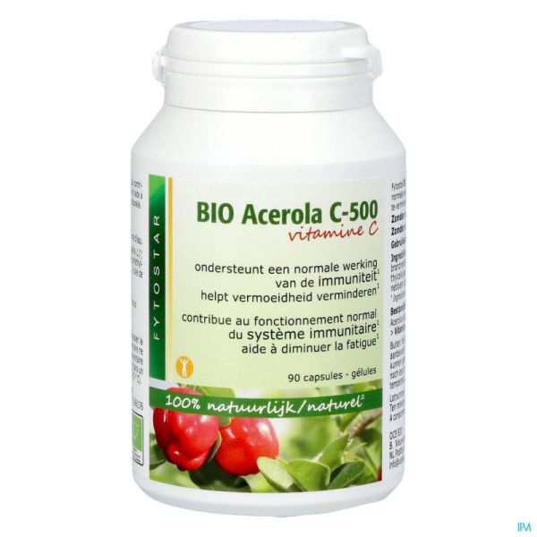 Fytostar acerola bio c-500  caps 90