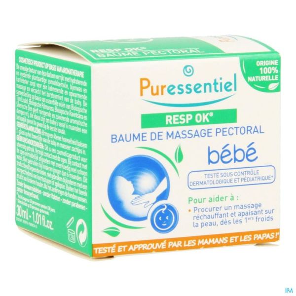 Puressentiel Resp Ok Baume De Massage Pectoral Bébé 30ml