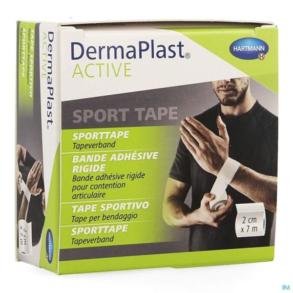 Dermaplast active sport tape blanc 2cm x 7m