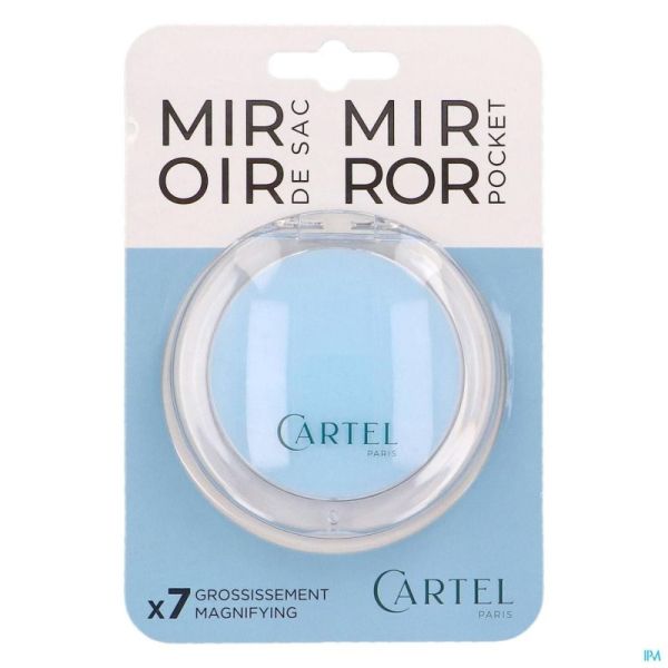 Vitry Miroir Sac Rond Bleu Diametre 9cm Grossis 7