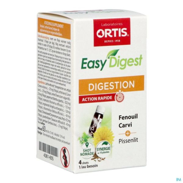 Ortis easy digest    shots 4x15ml