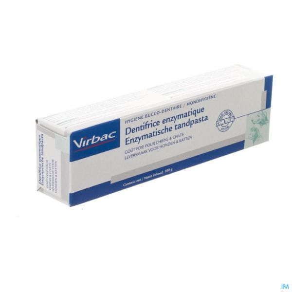 Virbac dentifrice enzymatiqe gout foie   tube 100g