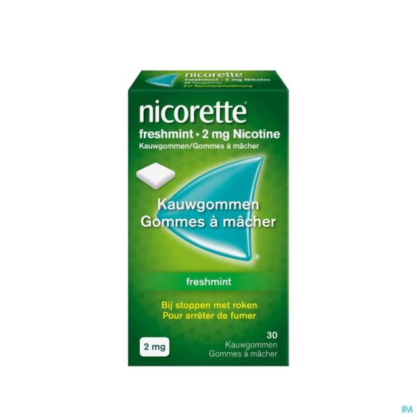 Nicorette freshmint gomme mach  30x2mg