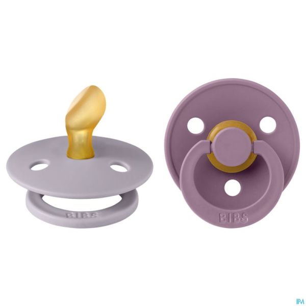 Bibs 1 Sucette Anatomic Duo Fossil/mauve