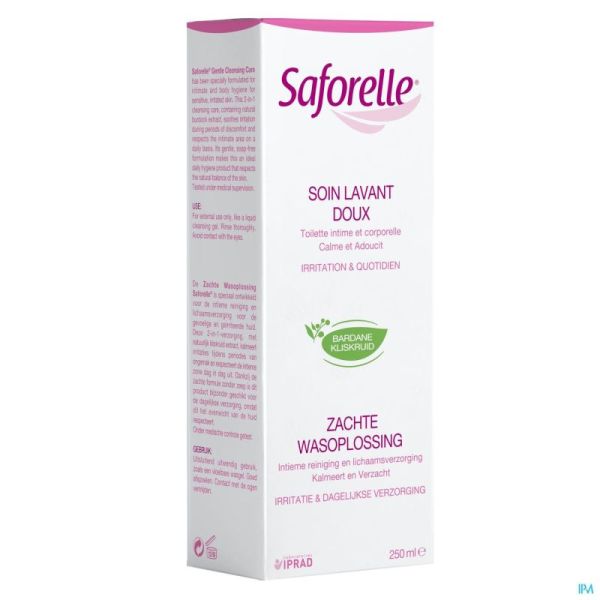 Saforelle soin lavant doux 250ml+ling intim pocket