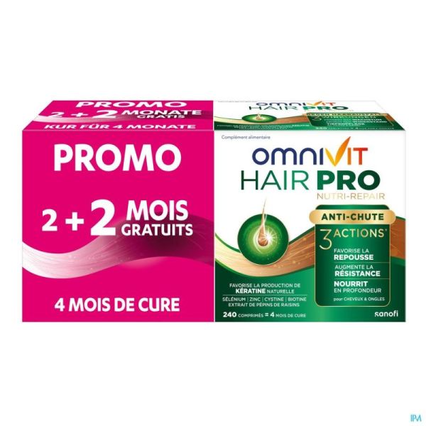 Omnivit hair pro nutri repair comp 120+120 promo