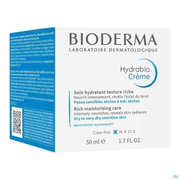 Bioderma hydrabio soin creme hydratant riche  50ml