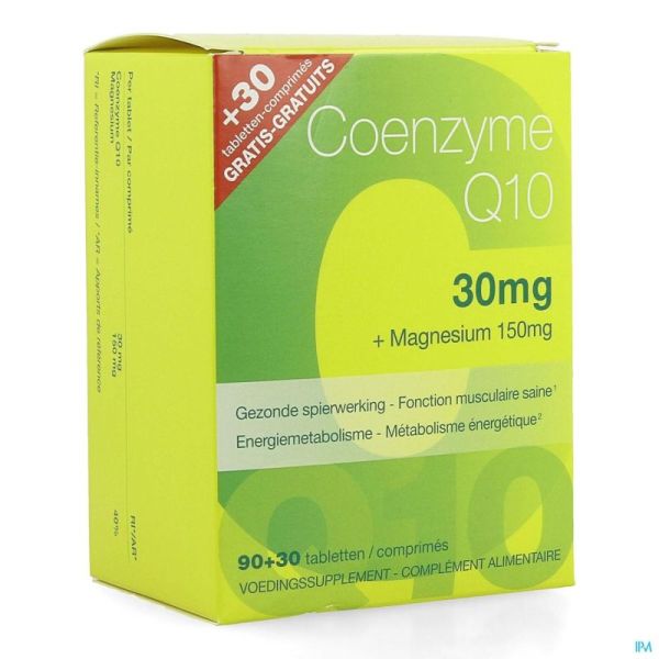 Coenzyme q10 30mg+mg comp 90+ comp 30 grat.revogan