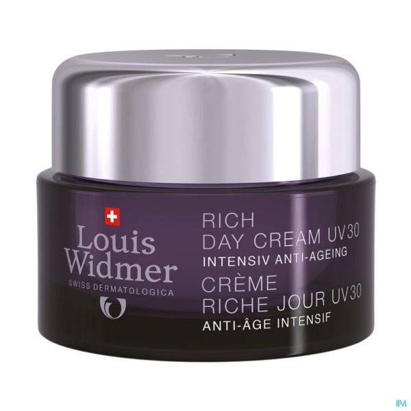 Widmer creme jour riche uv30 parf    pot 50ml