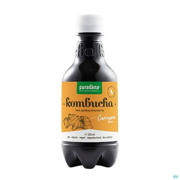 Purasana vegan kombucha curcuma bio    330ml