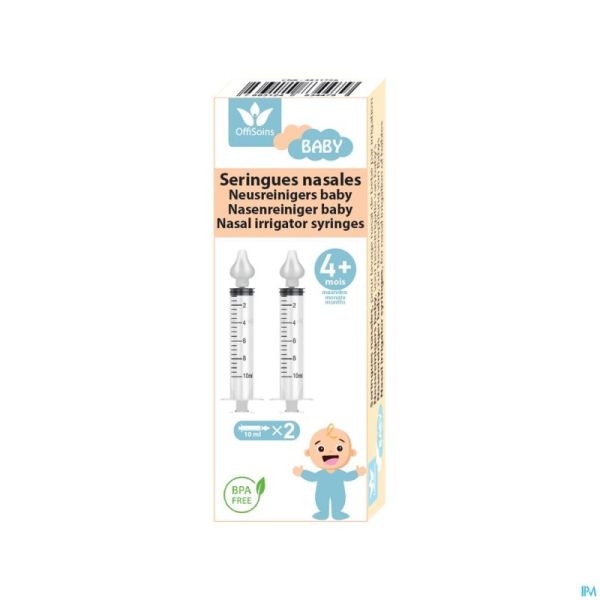 Offisoins seringues nasales bebe 2x10ml