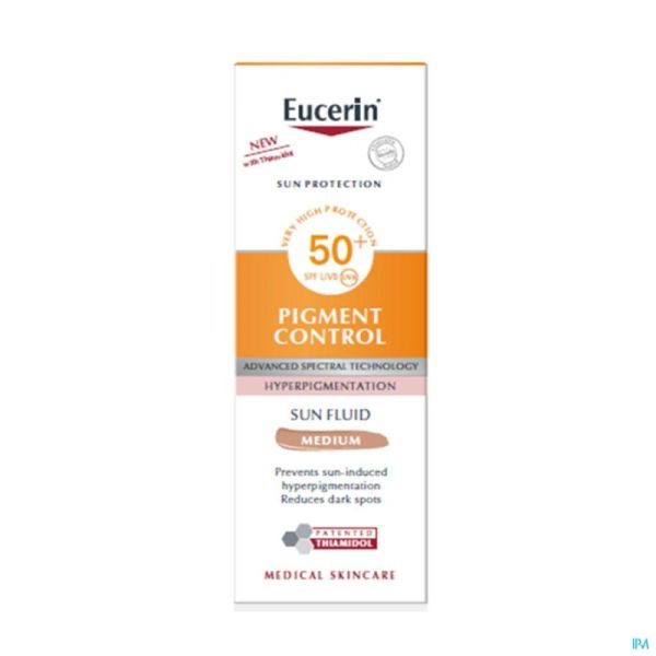 Eucerin sun pigment control fluid teint ip50+ 50ml