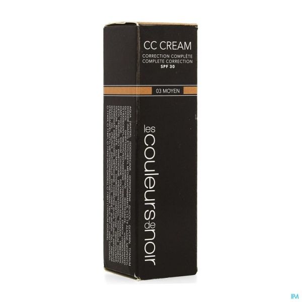 Les couleurs de noir cc cream ip30 03 moyen   30ml