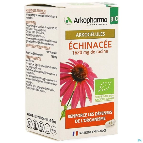 Arkogelules echinacee bio caps 45 nf