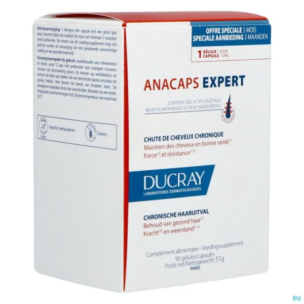 Ducray anacaps expert a/chute progressive  caps 90