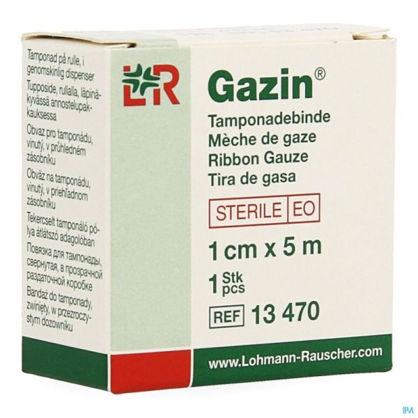 Gazin meche bande sterile rouleau    1cmx5m