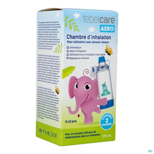 Febelcare aero chambre inhalation kids 0-12a