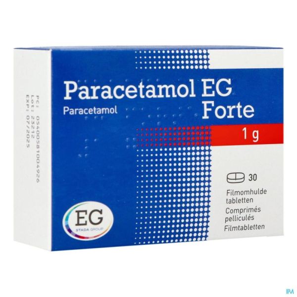 Paracetamol eg 1000 mg comp pell  30