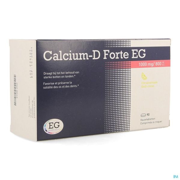 Calcium-d eg forte 1000mg/800iu citron compcroq 90