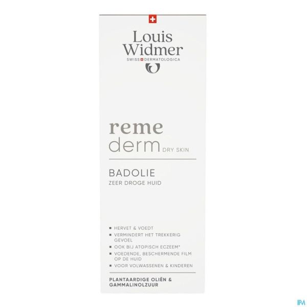 Widmer remed dry skin huile bain parf 250ml