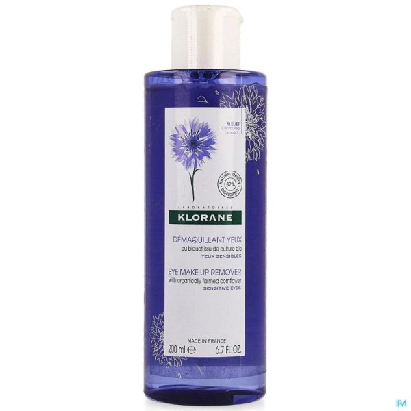 Klorane visage bleuet demaquillant yeux    200ml