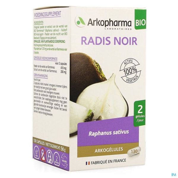 Arkogelules radis noir bio    caps 130