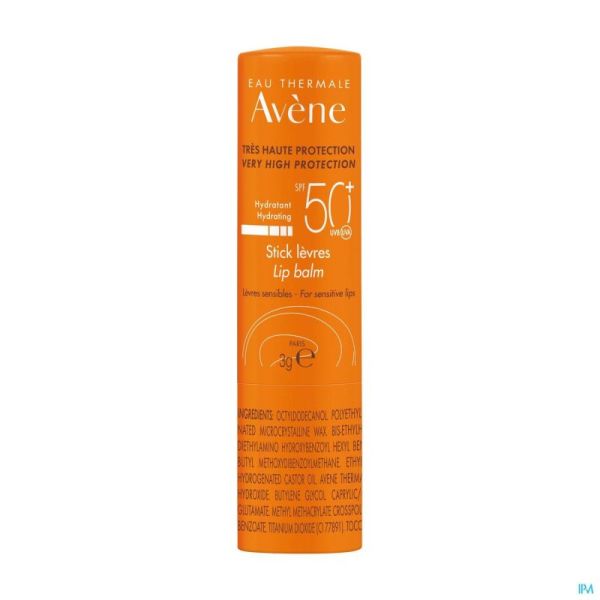 Avene Sol Ip50+ Stick Levres 3g